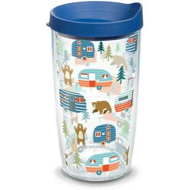 Tervis  Trailer Bears Made in USA Double Walled Insulated Travel Tumbler, Classic 16oz