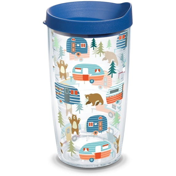 Tervis Trailer Bears Double Walled Insulated Tumbler, 16oz, Classic
