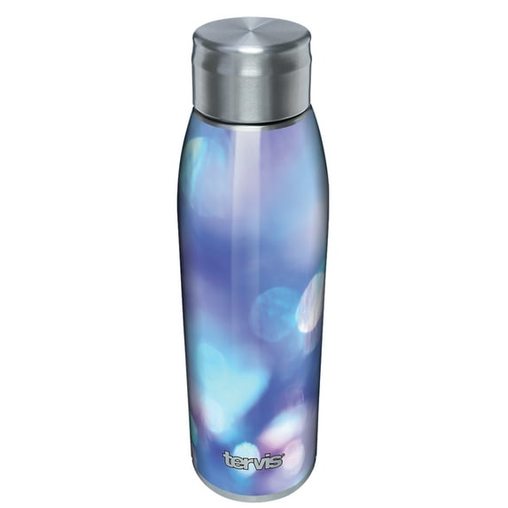 Tervis Triple Walled Blue Haze Insulated Tumbler Cup Keeps Drinks Cold & Hot, 17oz Water Bottle, Stainless Steel