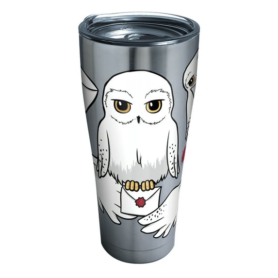 Tervis Triple Walled Harry Potter - Hedwig Insulated Tumbler Cup Keeps Drinks Cold & Hot, 30oz, Stainless Steel