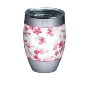 Tervis Triple Walled Sakura Japanese Cherry Blossom Insulated Tumbler Cup Keeps Drinks Cold & Hot, 12oz, Stainless Steel