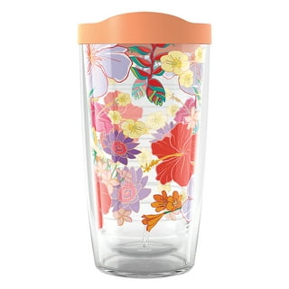 Tropical Wine Tumblers With Name or Destination Travel Cup Destination Gift  Birthday Gift Tumbler With Straw 