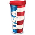 thumbnail image 1 of Tervis USA Insulated Tumbler with Wrap and Red Lid, 24oz, Clear, 1 of 1
