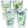 thumbnail image 1 of Tervis  Yao Cheng Green Crystal Made in USA Double Walled  Insulated Tumbler Travel Cup Keeps Drinks Cold & Hot, 16oz 4pk, Green Collection, 1 of 9