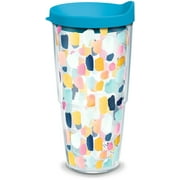 Tervis Yao Cheng - Merriment Geo Made in USA Double Walled  Insulated Tumbler Travel Cup Keeps Drinks Cold & Hot, 24oz, Classic
