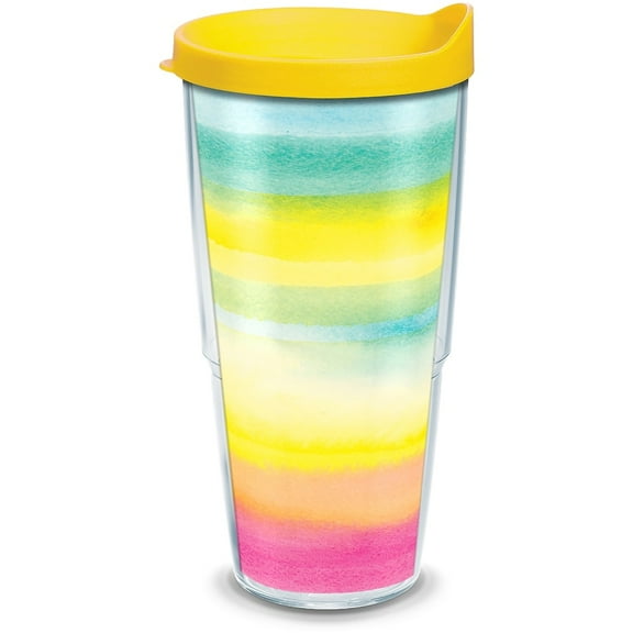 Tervis  Yao Cheng - Summer Crush Made in USA Double Walled Insulated Travel Tumbler, Classic 24oz