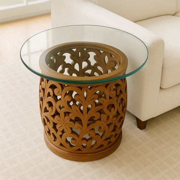 SUDICA Square Tempered Glass Table Top 24 x 24 inch 0.23 inch Thick Clear 1 Piece for Dining Room