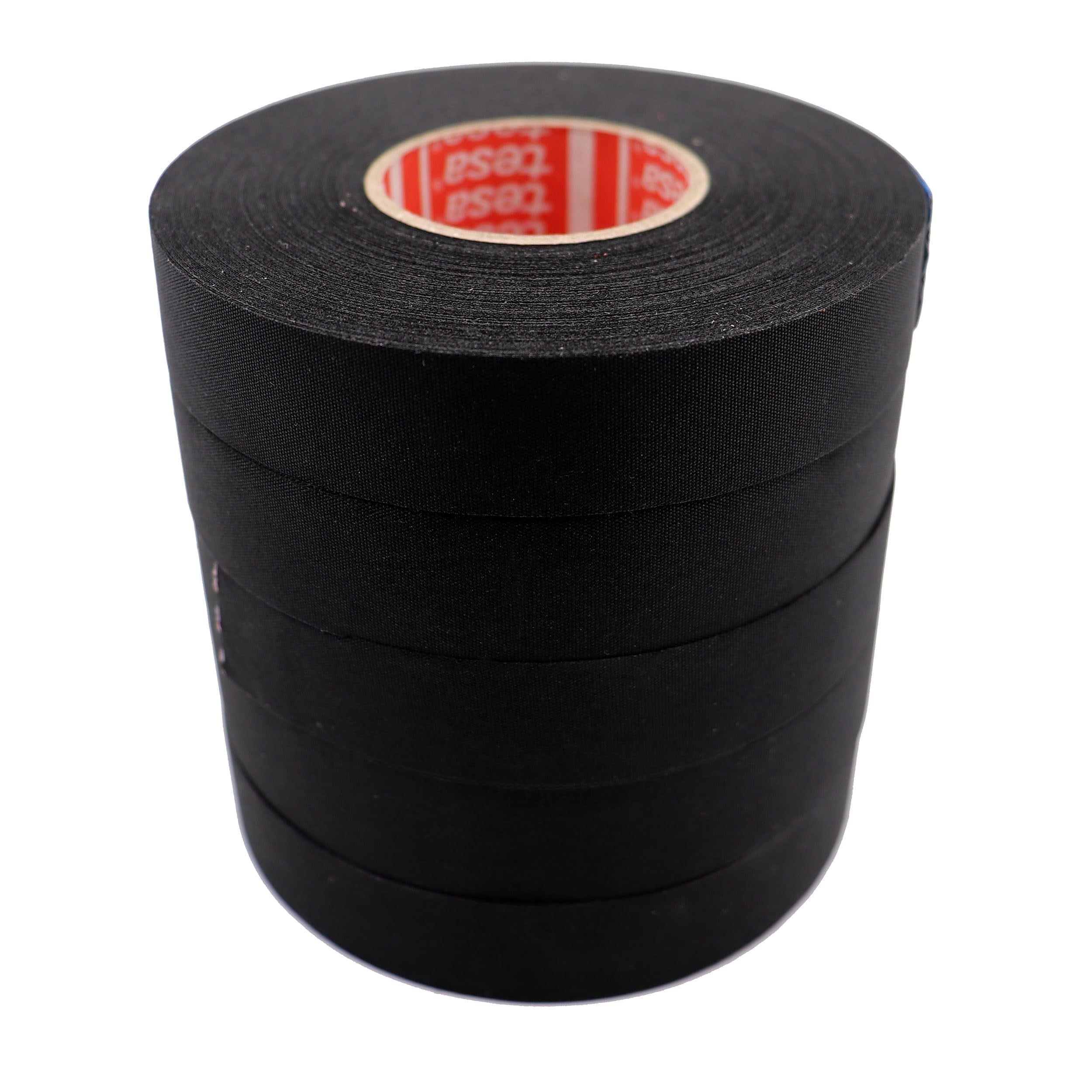 Tesa 51036 19mm*25m Flag-Resistant PET Cloth Automotive Harnesses Tape for The Engine,  5 Rolls