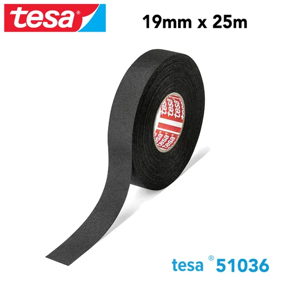 Tesa 51036 Pet Cloth Wire Harness Tape For High Abrasion Protection 3/4" X 82 Ft
