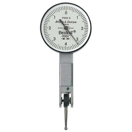 Tesa Brown & Sharpe Dial Test Indicator,Hori,0 to 0.008 In 599-7032-3