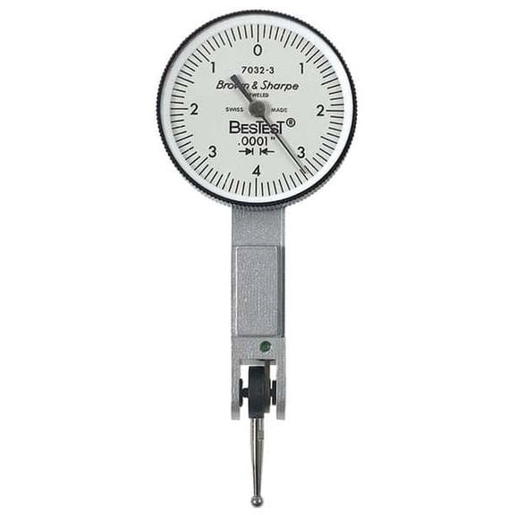 Tesa Brown & Sharpe Dial Test Indicator,Hori,0 to 0.008 In 599-7032-3