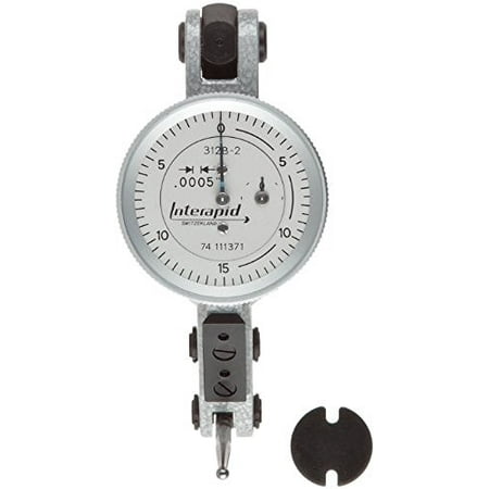 Tesa Brown & Sharpe Dial Test Indicator,Hori,0 to 0.060 In 312B-2