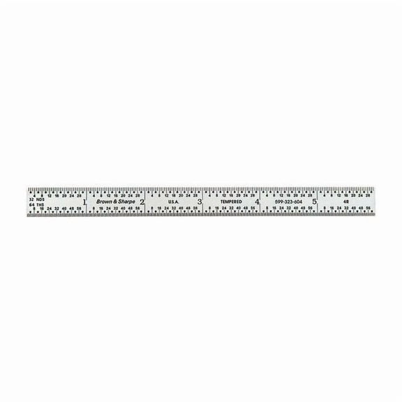 Steel Rule,Chrome,6" 599-323-604