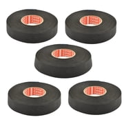 Tesa IB51036 3/4 inch x 82 feet Cloth Fabric Exterior Harness Hi-temp Tape  Black 5 pcs