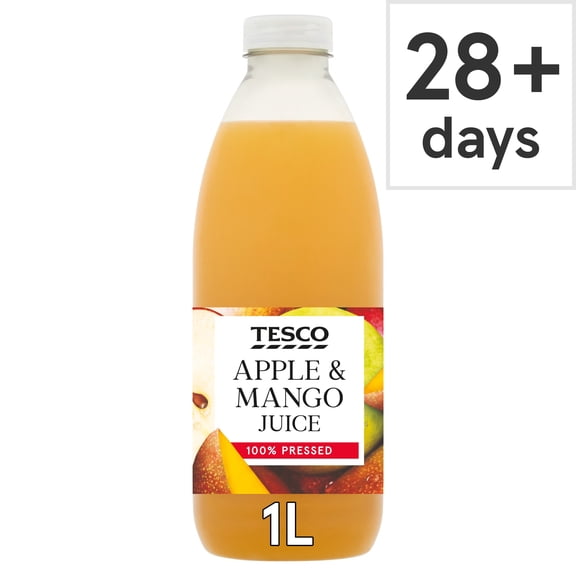 Tesco 100% Pressed Apple & Mango Juice 1 Litre, Imported from Britain