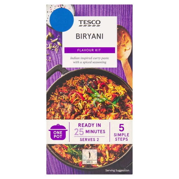 Tesco Biryani Flavour Kit 44g, Imported from Britain