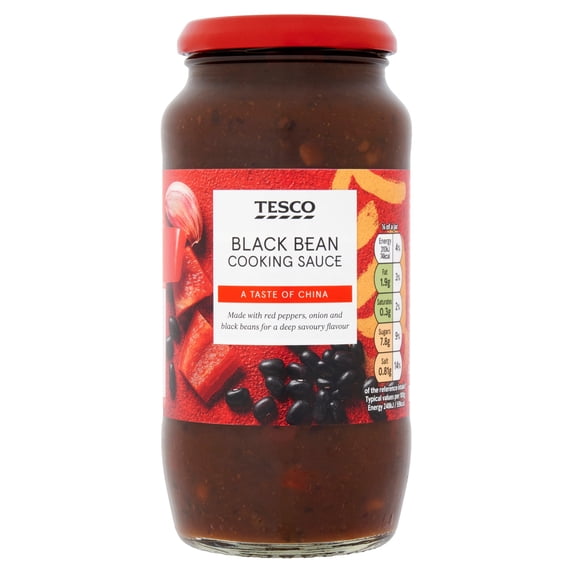Tesco Black Bean Cooking Sauce 500G, Imported from Britain