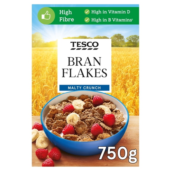Tesco Bran Flakes 750G, Imported from Britain