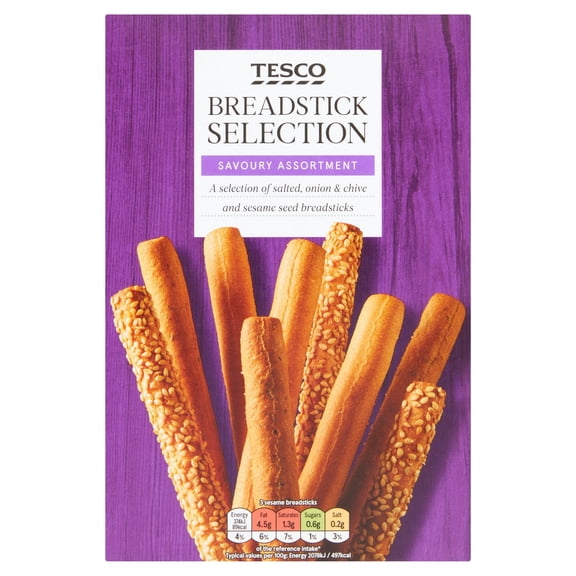 Tesco Breadstick Selection 120G, Imported from Britain
