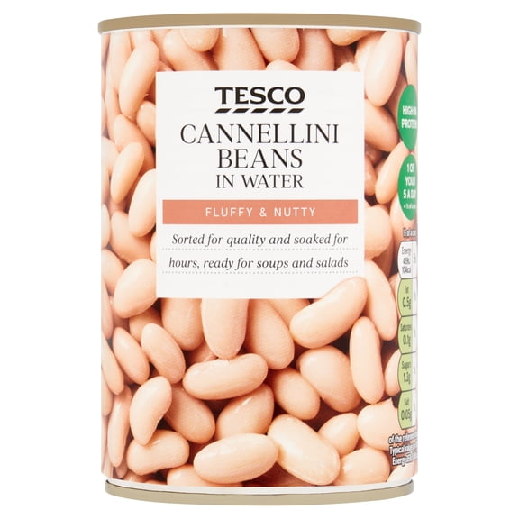 Tesco Cannellini Beans Water 400G, Imported from Britain