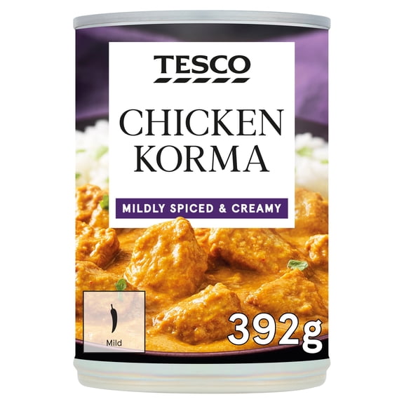 Tesco Chicken Korma 392G, Imported from Britain