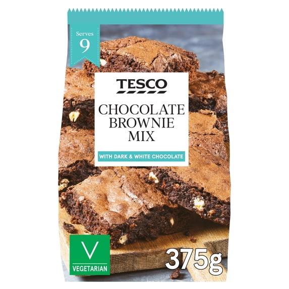Tesco Chocolate Brownie Mix 375g, Imported from Britain