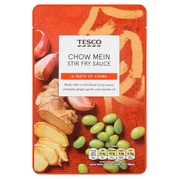 Tesco Chow Mein Stir Fry Sauce 120G, Imported from Britain
