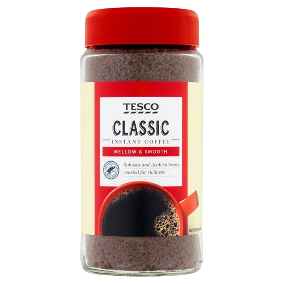 Tesco Classic Instant Coffee 200G, Imported from Britain