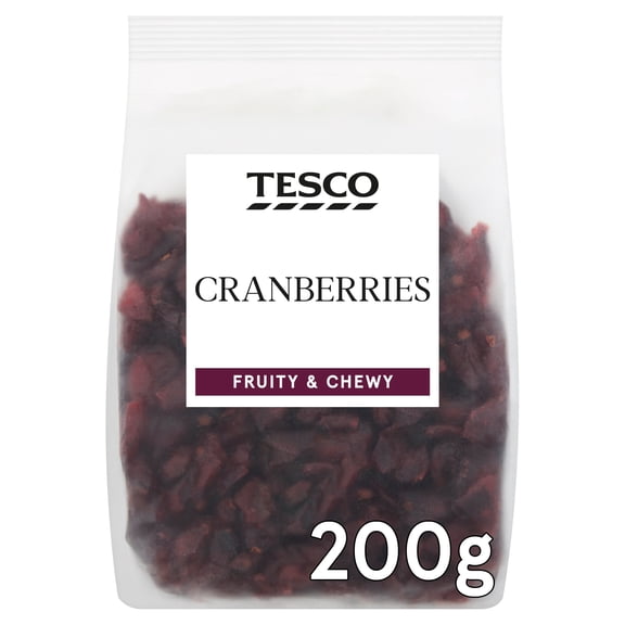 Tesco Cranberries 200G, Imported from Britain