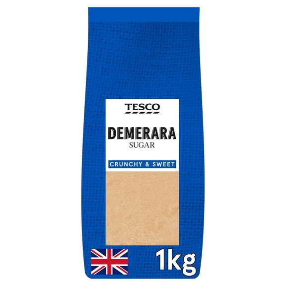 Tesco Demerara Sugar 1Kg, Imported from Britain