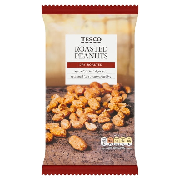 Tesco Dry Roasted Peanuts 550G, Imported from Britain