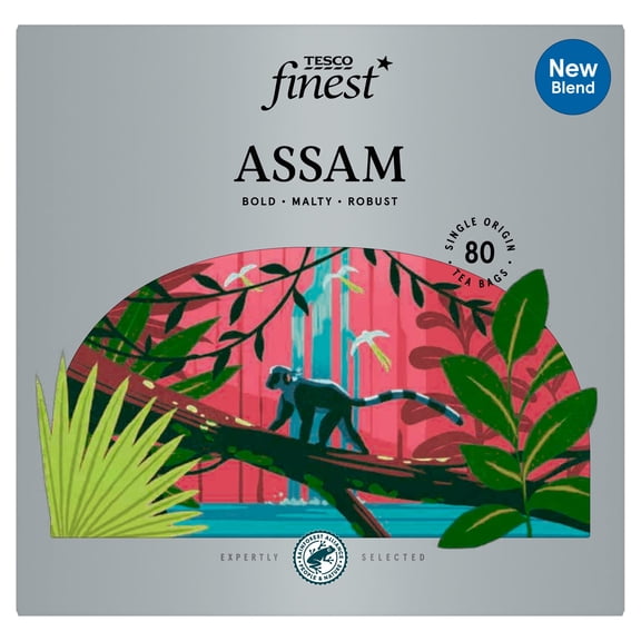 Tesco Finest 80 Assam Tea Bags 250g, Imported from Britain