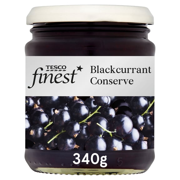 Tesco Finest Blackcurrant Conserve 340G, Imported from Britain
