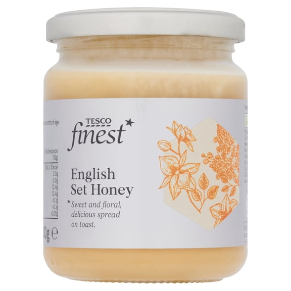 Tesco Finest English Set Honey 340G, Imported from Britain