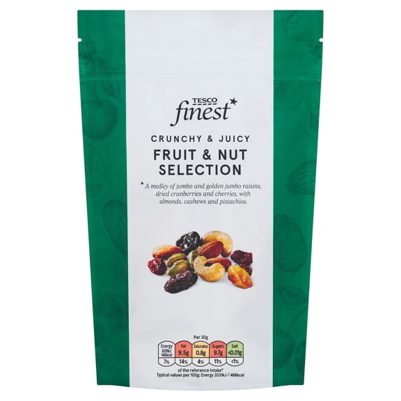 Tesco Finest Fruit & Nut Selection 150g, Imported from Britain