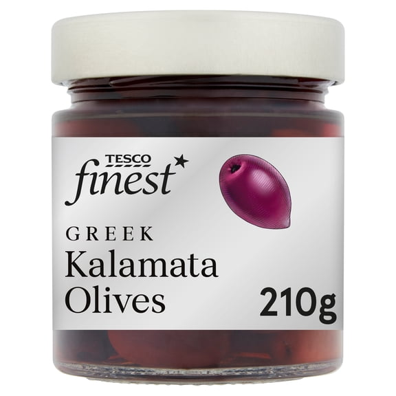 Tesco Finest Kalamata Olives 210G, Imported from Britain