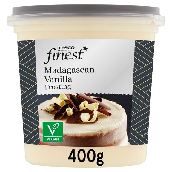 Tesco Finest Madagascan Vanilla Frosting 400G, Imported from Britain
