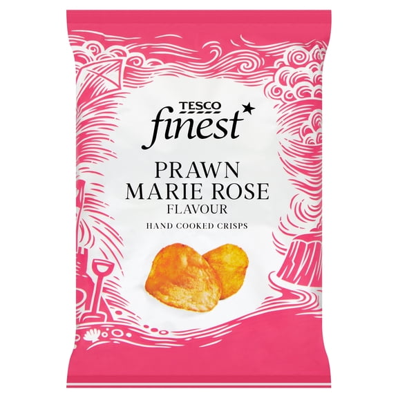 Tesco Finest Prawn Marie Rose Crisps 150G, Imported from Britain