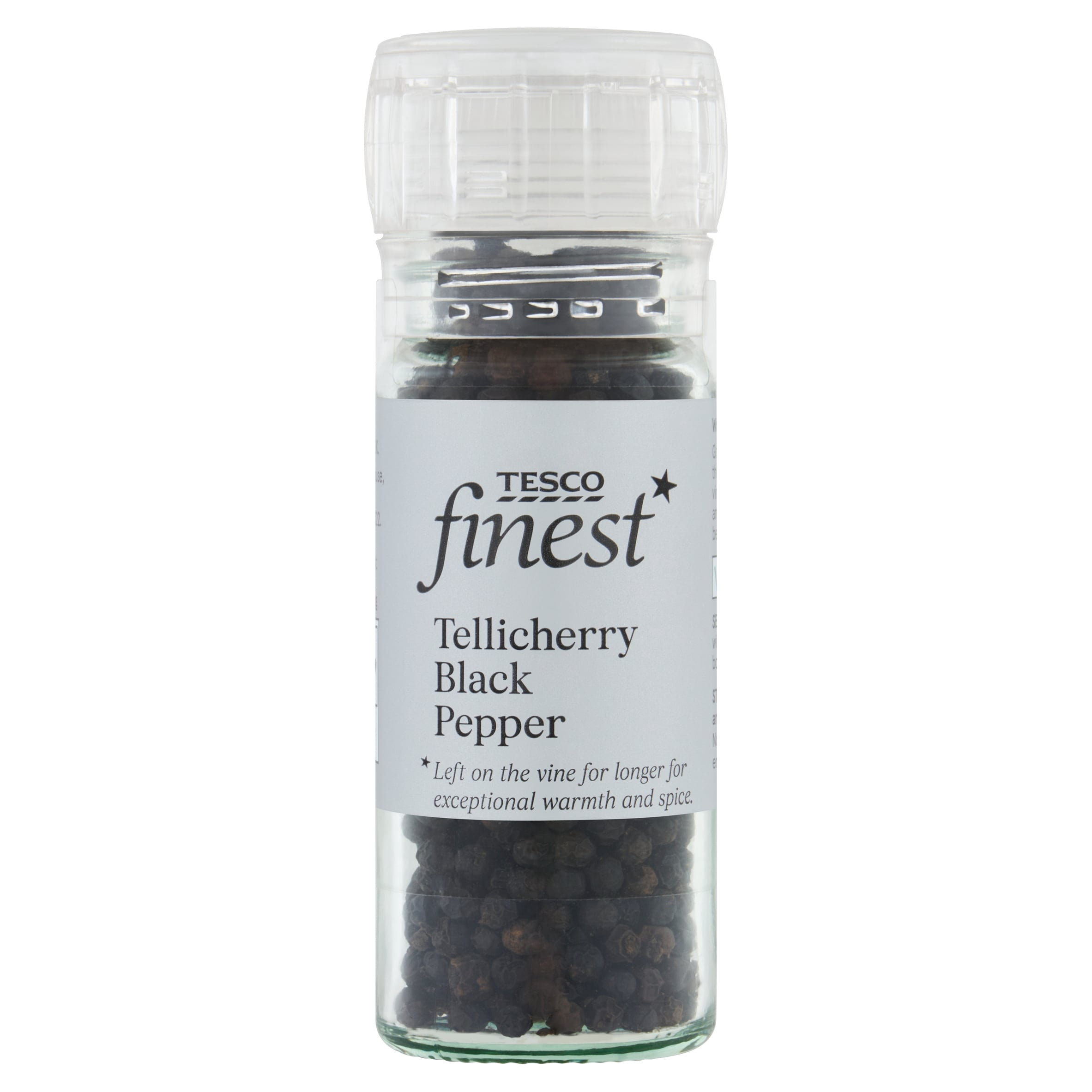 Tesco Finest Tellicherry Pepper Corn Grinder 45G, Imported from Britain