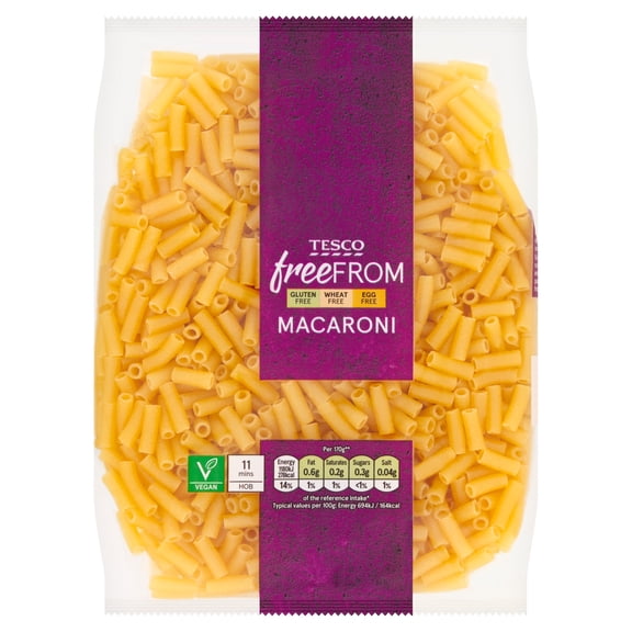 Tesco Free From Macaroni 500g, Imported from Britain