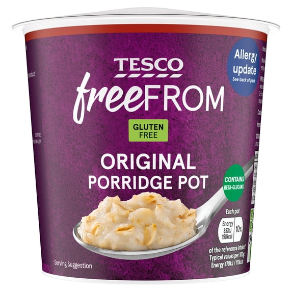 Tesco Free from Original Porridge Pot 55g, Imported from Britain