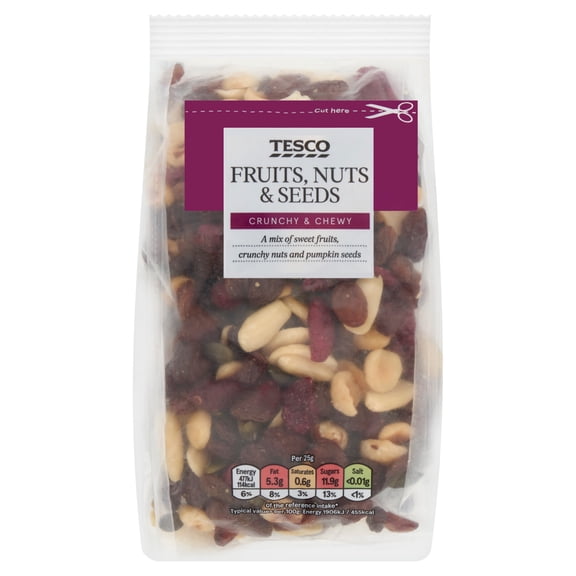 Tesco Fruits, Nuts & Seeds Mix 300g, Imported from Britain