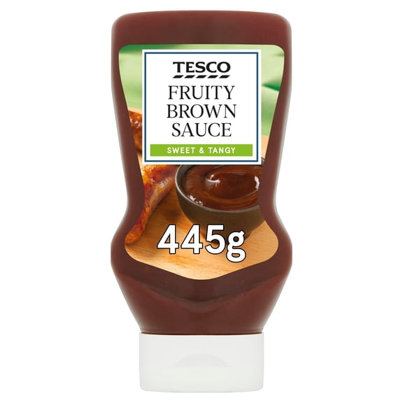 Tesco Fruity Brown Sauce 445G, Imported from Britain