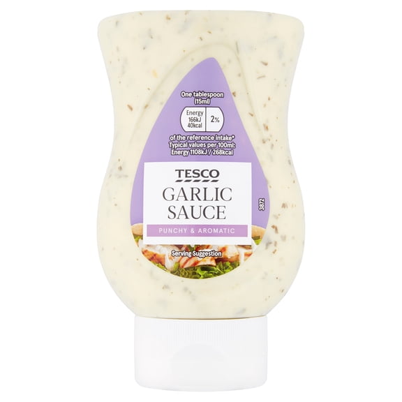 Tesco Garlic Sauce 235Ml, Imported from Britain
