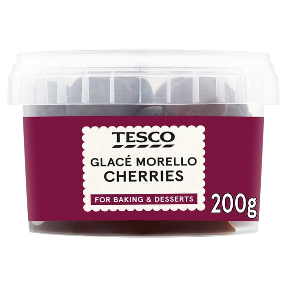 Tesco Glace Morello Cherries 200G, Imported from Britain