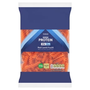 Tesco Gluten Free Red Lentil Fusilli 250g, Imported from Britain