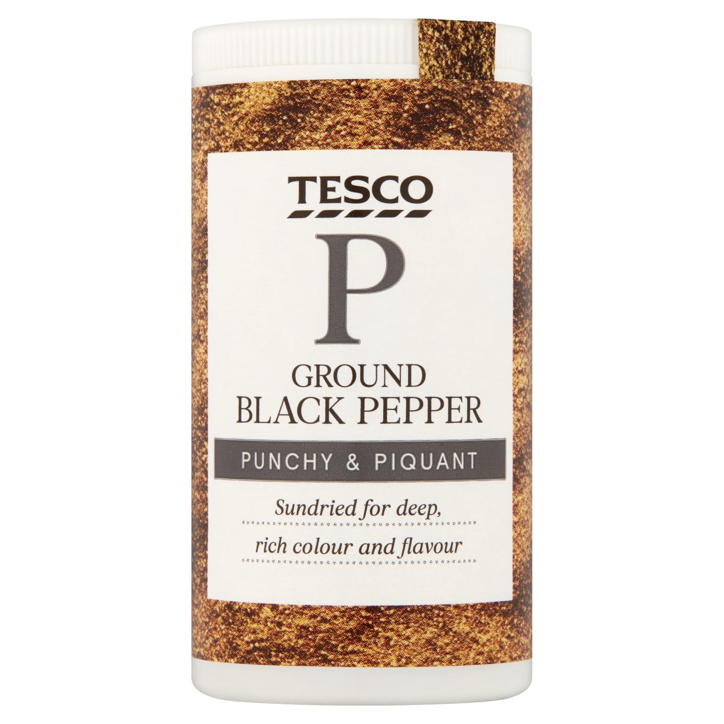 Tesco Ground Black Pepper 25G, Imported from Britain