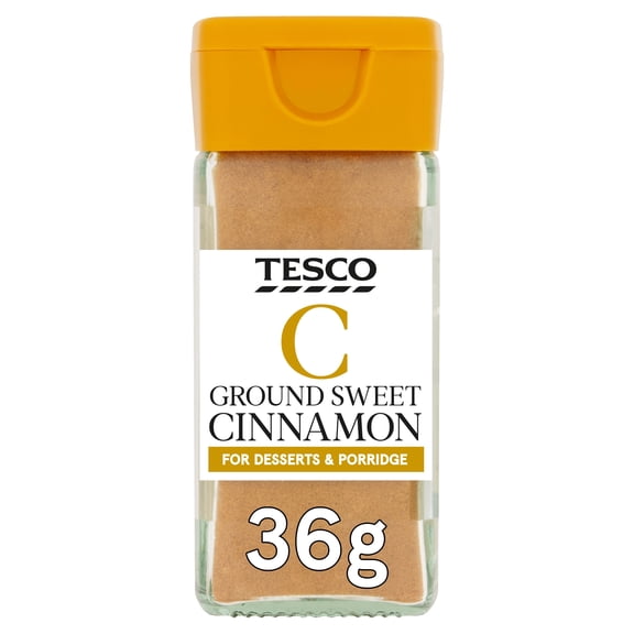 Tesco Ground Sweet Cinnamon 36g, Imported from Britain