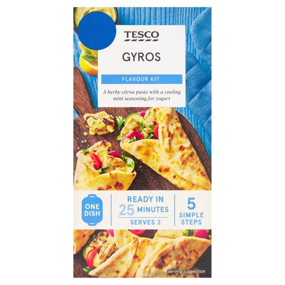 Tesco Gyros Flavour Kit 40g, Imported from Britain