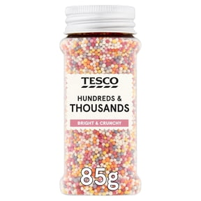 Tesco Hundreds & Thousands Sprinkles 85g, Imported from Britain